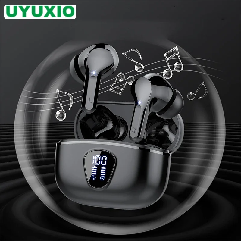 New Wireless Earbuds HiFi Stereo Headphones BT5.3 with ENC Noise Cancelling 48H LED Display Ear Buds IP7 Waterproof Earphones New Wireless Earbuds HiFi Stereo Headphones BT5.3 with ENC Noise Cancelling 48H LED Display Ear Buds IP7 Waterproof Earphones