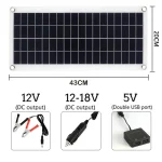 1000W Solar Panel 12V Solar Cell With 60A 100A Controller Solar Charge for Phone RV Car MP3 PAD Charger Outdoor Battery Supply 3