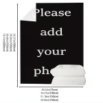 Custom Digital Flannel Fleece Blanket, suitable for family beds, sofas, offices, outdoor camping, Customized Blanket with Images 3