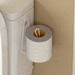 Stainless Steel Wall-Mounted Toilet Paper Holder - No Drill Space-Saving Design, Bathroom & Outdoor Storage Toilet Accessories 2