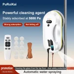 PuRuiKai Household Window Automatic Water Spray Cleaning Robot,With Intelligent Edge Detection System,Robot Glass Cleaner 2
