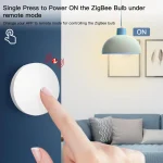 Tuya ZigBee Button Scene Switch Intelligent Linkage Smart Switch Battery Powered Automation Work With Smart Life Zigbee Devices 4
