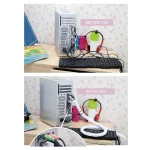 2m 8/10/16/22mm Cable Cover Protector Wire Desk Organizer Computer Cord Protective Bite Tube Clip Management Tools Spiral Winder 2