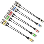 30CM XLR Splitter Male to Dual Female,3 Pin XLR Male to Female Splitter Audio Adapter Cable for Mic Amplifier Speaker Mixer 3