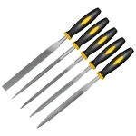 3*140/4*160mm 5pcs Alloy Steel File Set Precision Round Half-Round Flat Square Triangular Hand Files for Woodworking 5