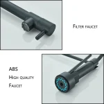 Kitchen Sink Faucet Pull Down Hot and Cold Water Mixer2 Mode Tap with Dual Spout 360 Rotation Flexible Deck Mounted 3