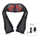 Shiatsu Neck and Shoulder Massager Heated Back Massager U Shape Deep Kneading Electric Massage Pillow For Neck Waist Leg Body 6