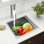 304 Stainless Steel Sink, Bar Sink, Stainless Steel Kitchen Sink with Cover Plate Used in Homes, Restaurants, Laundry Rooms 3