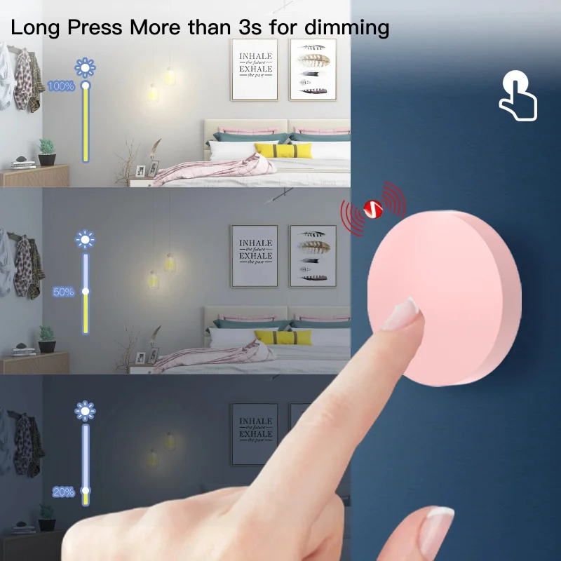 Tuya ZigBee Smart Wireless Button Scene Switch Smart Life App Remote Control For Google Alexa Wait Voice Assistant Home Office Tuya ZigBee Smart Wireless Button Scene Switch Smart Life App Remote Control For Google Alexa Wait Voice Assistant Home Office