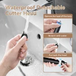 MAXGROOM Nose Hair Trimmer for Men Rechargeable 360 Rotating Dual-Blade Electric Shaver Eyebrows Nose Hair Trimmer Painless Safe 5
