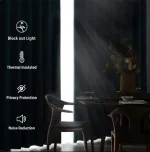 2pcs/set Colourful Gradient Window Curtain Bright Multicolor Blackout  Polyester Fabric Study Bedroom Living Room Decor Curtain 6