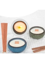 100 Pieces/200 Pieces for Cherry Wood Candle Wicks for Candles, Wooden Candle Wicks, Smokeless Ringing, with Iron Brackets, Candle Glue Dots, Candle Warning Labels DIY Candle Making 4