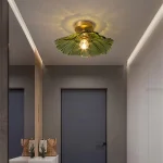 Vintage Pendant Lights Flower Glass Hanging Lamps Home Decoration Lighting Living Room Bedroom Bedside Light Fixture Indoor Shop 2