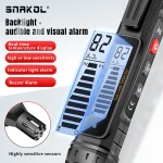 Snakol Gas Leak Detector Combustible Natural Co2  Alcohol LPG Methane Analyzer Rechargeable Buzzer Alarm PPM LEL Tester 6