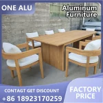 Hotel Modern Aluminum Outdoor Furniture Villa Garden Sofa Set Durable Patio Furniture Set Resort Luxury  Outdoor Garden Use
