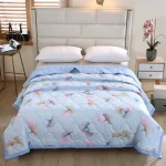 A washed quilt core, ground wool printed quilt, can be washed by washing machine, home bed products single and double quilt core 6
