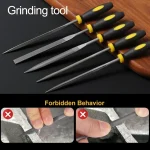 3*140/4*160mm 5pcs Alloy Steel File Set Precision Round Half-Round Flat Square Triangular Hand Files for Woodworking 6