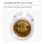 Smart E27 PIR Motion Sensor Light Switch 110V 220V Detector Base Lamp Holder Lux Time Delay Adjust Control Bulb Socket 4