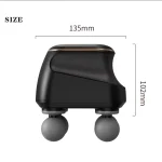 Portable Fascia Gun Muscle Massager Gun Four-head High Frequency Neck Shoulder Waist Massage Machine Professional Fascia Massage 6