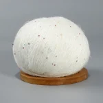 50g Lace  Mohair Yarn with Sequins  Crochet Knitting Yarn with Lurex Fashion Baby Soft Sweater Shawl Needlework Yarns with Loops