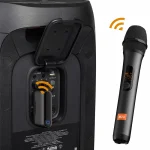 Wireless Microphone M23 UHF 2 Channel Karaoke System With Rechargeable Receiver Cordless Handheld Mic For Church Party Speaker 5