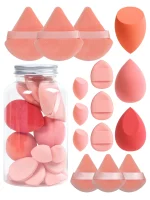 Spring 15 Cans,3 Loose Powder Puffs & 3 Mini Loose Powder Puffs & 3 Mini Makeup Eggs & 3 Mini Air Cushion Puffs, Foundation Mix 2