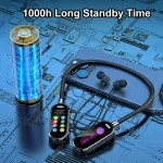 Color Screen Bluetooth 5.4 Earphones Neckband Headphones Wireless Headsets Noise Reduction Earbuds for Live Earphone Monitor 3