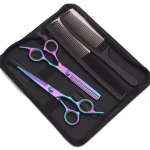 Hair Scissors JP Stainless Hairdressing Scissors 6" Haircut Set Thinning Shears Barber Shop Haircut Scissors Razor Combs C1001 5