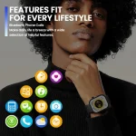 New Zeblaze Btalk Plus Voice Calling Smartwatch 2.03'' HD Color Display Health and Fitness Tracking Smart Watch for Men Women 5