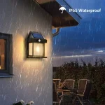 Powerful Solar Wall Light Outdoor Waterproof LED Lamp House Garden Fence Decoration Light Sensor Solar Energy Wall Lantern LED 4
