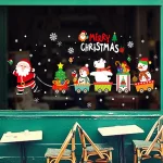 Christmas Window Stickers Merry Christmas Decorations for Home 2025 Christmas Wall Sticker Kids Room New Year Decoration 2026 6