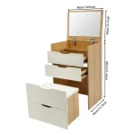 Modern Vanity Desk Vanity Desk With Makeup Stool Makeup Vanity Table  For Homes, Apartments, Dormitories 40*48*80cm 6