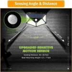 1/2/4Pcs 100 LED Solar Wall Lights Outdoor Solar Lamp Motion Sensor Solar Powered Sunlight Street Light for Garden Night Light 5