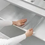 Waterproof Brushed PVC Gold Silver Wall Sticker Wardrobe Cabinet Self Adhesive Furniture Wallpaper Old Fridge Refurbishment Film 5