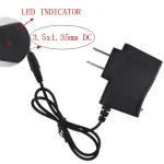 DC 4.2V 500mA 3.5mm Smart Charger EU US Plug 18650 Rechargeable Battery Travel Charger Power Adapter For Led Flashlight Torch 5