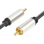 Digital  Coaxial Cable 24K Gold Plated Connectors S/PDIF RCA Male to RCA Male for Home Theater, HDTV, Subwoofer 5