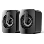New PC Sound Box HiFi Stereo Speakers with USB Wired Microphone and LED Light for Desktop Wholesale Subwoofer 2