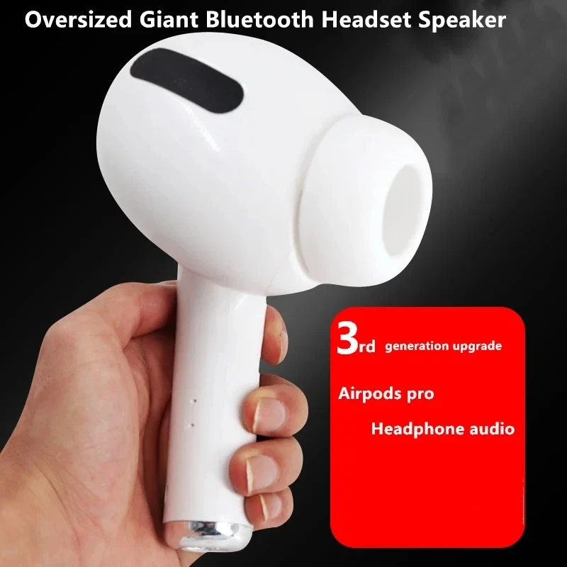 Giant Earphone Model Wireless Bluetooth Speaker Headset Shape Stereo Music Player Creative Loudspeaker Radio Playback Soundbar Giant Earphone Model Wireless Bluetooth Speaker Headset Shape Stereo Music Player Creative Loudspeaker Radio Playback Soundbar