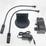 6W 6500K Dual LED Gooseneck Lights Illuminator Lamp F Industry Stereo Microscope Camera Magnifier Column Table Anti Glare Solder 4