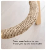 Bar Height Bar Stools Without Back Wooden Tall Stools for Kitchen Island Modern Bar Chairs Cotton and Linen Barstools  Furniture 3