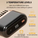 Portable Hair Straightener Brush Rechargeable Mini Smoothing Brush for Styling for Home Travel Gift Heated Electric Hair Brushes 3