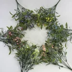 Artificial Flowers UV Resistant Fake Flower Plastic Babysbreath Plants for Garden Porch Window Box Home Decoration Outdoor 2
