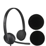 50mm Ear Pads for Logitech H330 H340  H111 H51 PX100 PX200 Earmuffs Sponge Cover USB PC Earphone Earpads Replacement Accessories 4