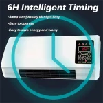 Mobile Electric Fan with Remote Control Wall Mounted Quiet Energy Saving Dual-Purpose Cooling Heater Fan for Dorm Office Bedroom 3