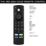 Bluetooth Voice Replacement Remote Control for L5B83G Fire TV Stick 4K Max Stick Lite Cube Smart TV Controller For Smart TVs 4