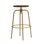 Nordic Bar Stool Chair Can Be Raised and Lowered Rotating High Stool Bar Chairs Light Luxury Home Iron Leisure Island Chairs 6