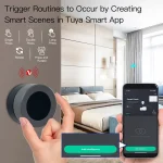 MOES Tuya ZigBee Smart Knob Switch Wireless Scene Switch Button Controller Battery Powered Automation Scenario Smart Life App 3