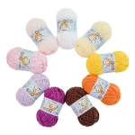 50g/Ball Thick Soft Knitting Yarn for DIY Scarf Hat Crochet Chunky Thread Handmade Velvet Chenille Yarn Kit for Sweater 2