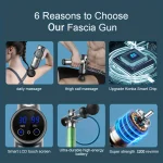 Portable Fascia Gun Vibration Massage Gun For Body Neck Back Deep Muscle Relaxation Fitness Slimming One Head 4
