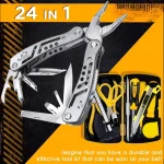 24 in 1 Multifunctional Universal Diagonal Pliers Hardware Wire Cutters Professional Electrician Anti Slip Durable Repair Tools 4